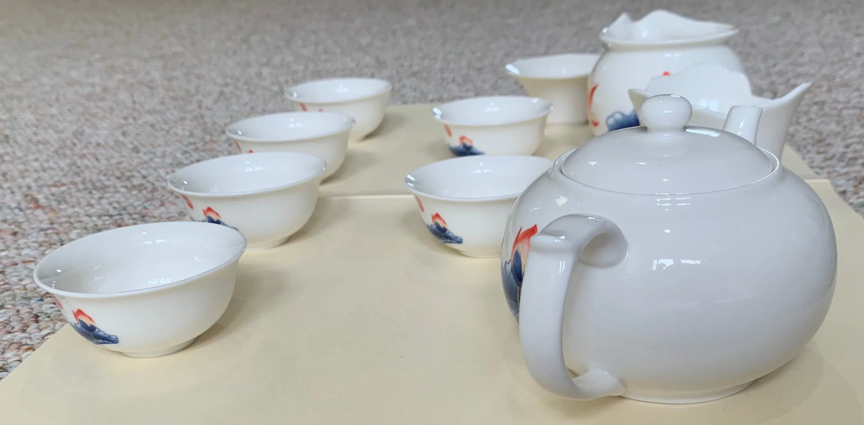 Vintage Japanese Tea Set, 10 Pieces