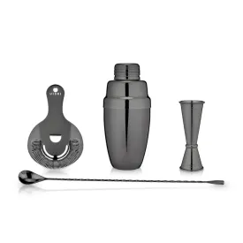 Viski Gunmetal Mixologist Barware Set
