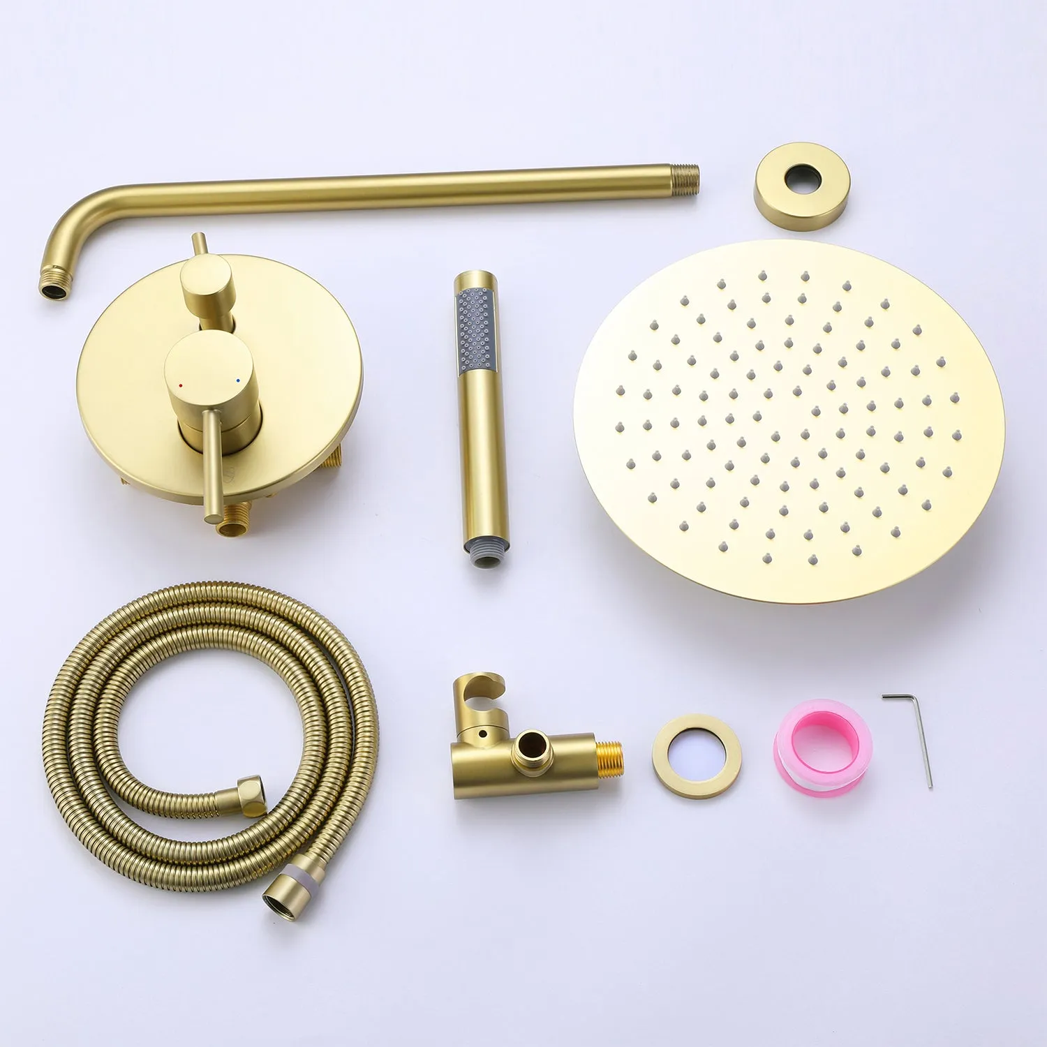 Wall Mount Shower Faucet Set Contain Pressure Balance Shower Valve Kit