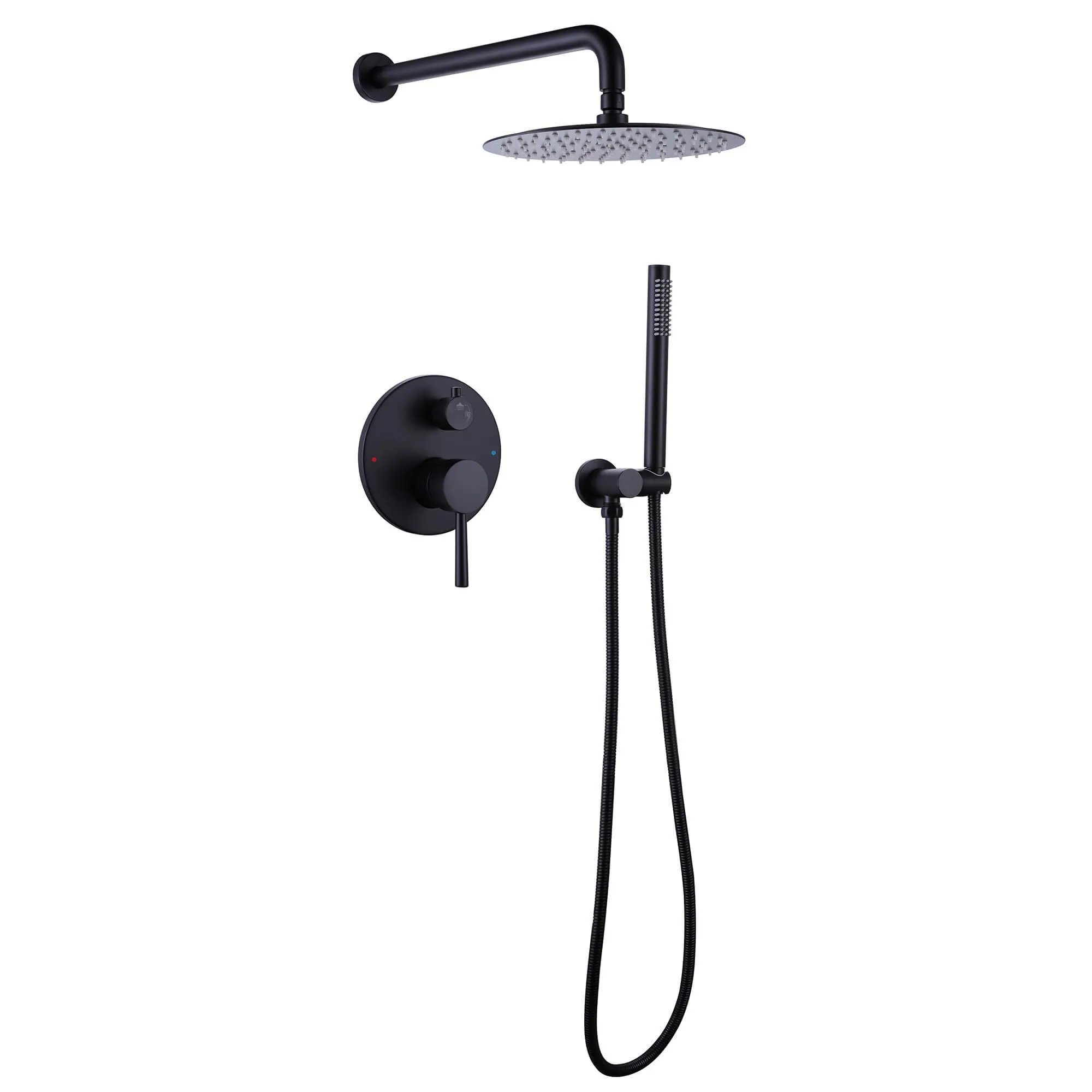Wall Mount Shower Faucet Set Contain Pressure Balance Shower Valve Kit