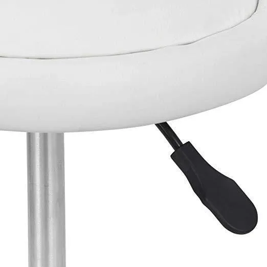 Zeny™ Adjustable Hydraulic Rolling Stool Chair,Salon Facial Medical Stool w/Backrest